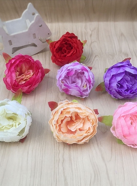 diy仿真牡丹芍药头饰婚庆绢花