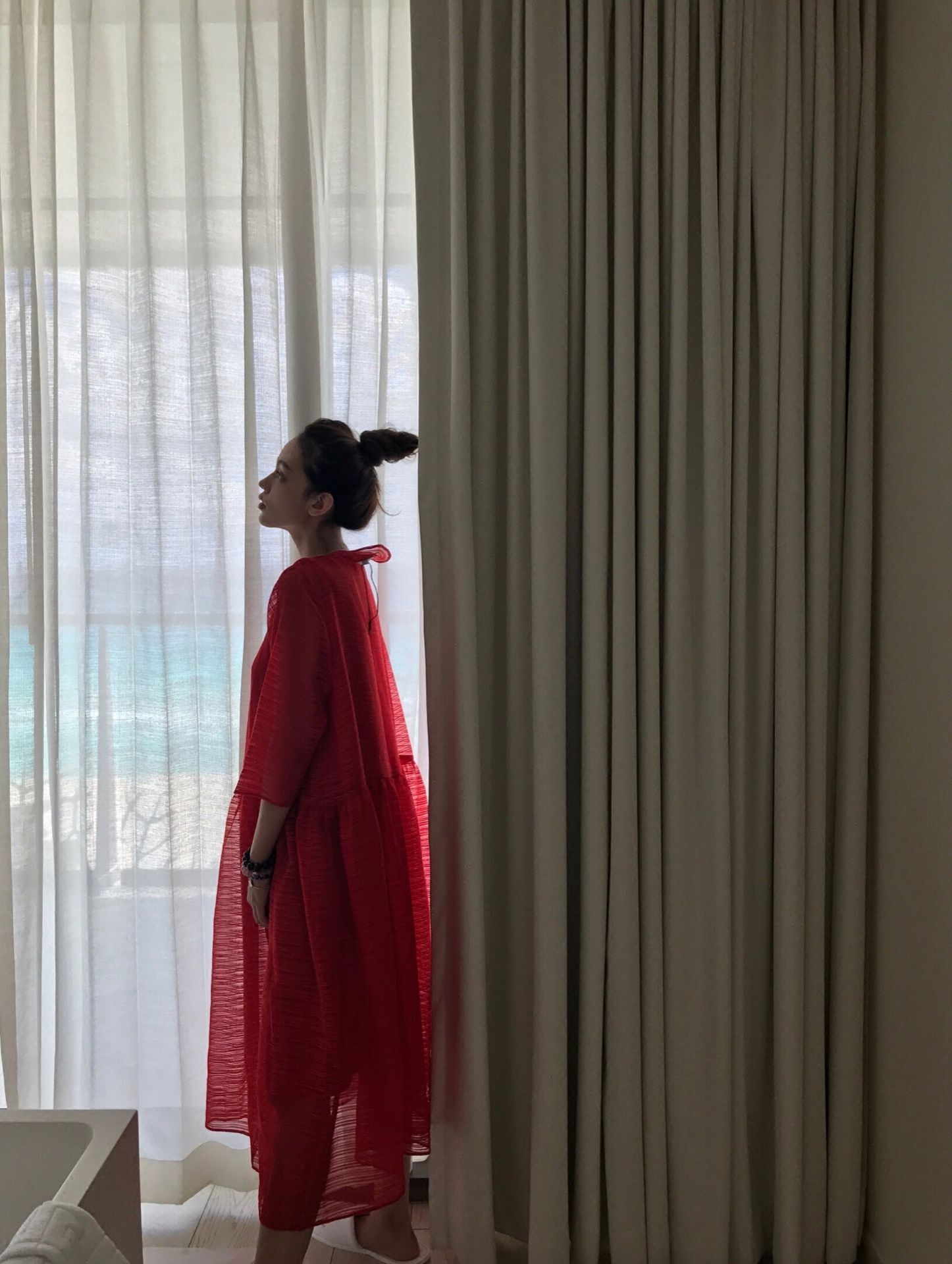 egg cdg Spring and summer Red stripes Two piece set Real silk organza The skirt Easy Show thin Dressin the Women's clothing/Boutique , Dress  category - from Buy2taobao.com to provide professional Taobao agent buy service