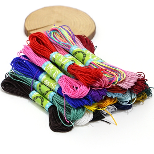 1MM CULTURAL PLAY THREAD JADE THREAD CHINESE KNOTTED THREAD BRAIDED BRACELET NECKLACE PENDANT ROPE THREADED ROPE BEADED ROPE HAND-BRAIDED ROPE