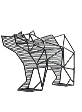 美国设计Kikkerland小熊信件杂志账单收纳创意钢制杂物盒整理