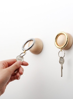 日本代购Timbre磁吸式墙壁钥匙挂钩