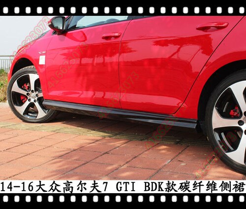 碳纤维大众高尔夫7GTI碳纤维侧裙底板裙边OETTINGER改装