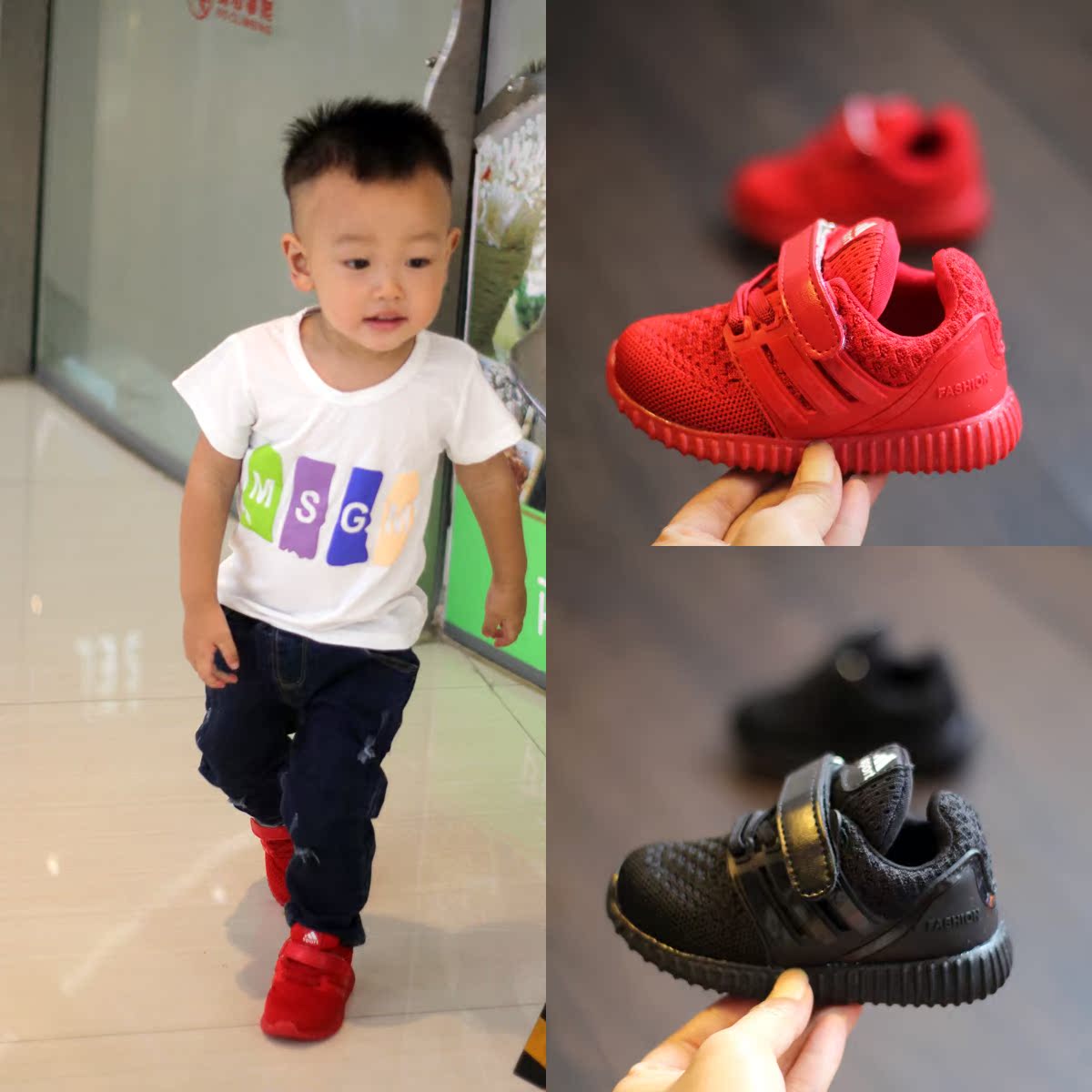 Chaussures enfants en coton suture de voiture pour printemps - Ref 1038402 Image 1