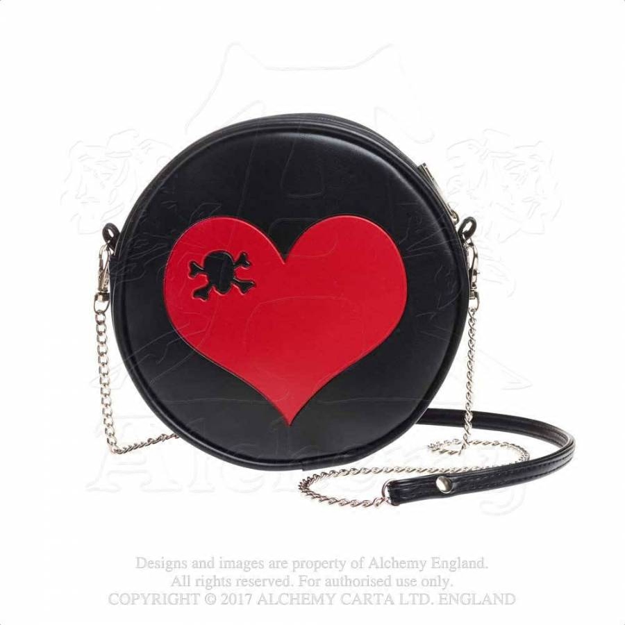 Alchemy Gothic GB1 Heart Skull骷髅桃心摇滚朋克洛丽塔小挎包