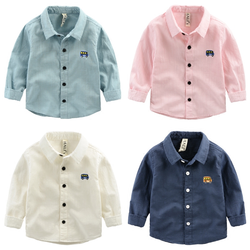 Chemise garcon DUDUJIA à manche longue - Ref 2082020 Image 1