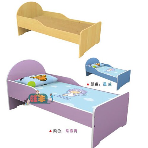 幼儿床 儿童学生床 枫木纹耐用宝宝床幼儿园 儿童床 午休床午睡床