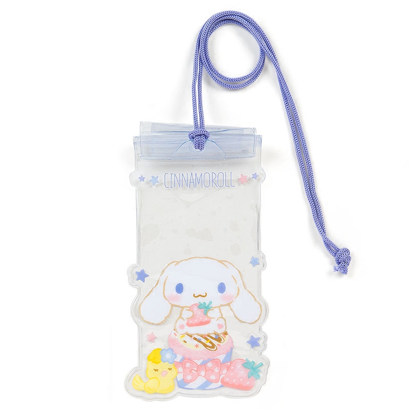 日本sanrio正品cinnamoroll玉桂狗 掛脖防水手機包手機袋