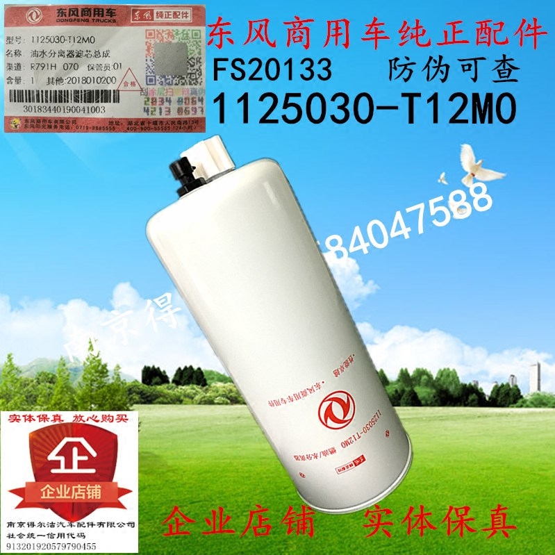 FS20133东风天龙天锦国五柴油滤芯1125030-T12M0油水分离器