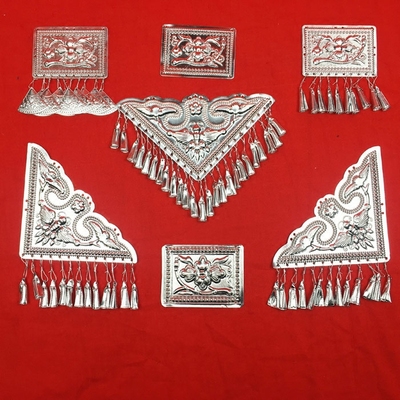 侗族服装配件银片民族风舞台装配饰特色苗族白族配饰复古气质百搭