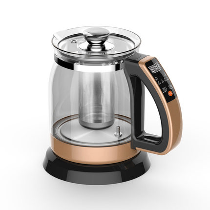 RW/容威养生壶全自动多功能加厚玻璃花茶壶煮茶器黑茶迷你养身壶