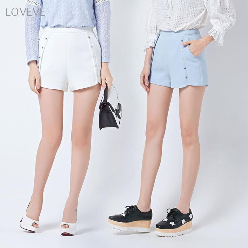 短裤女夏 高腰a字 大气场阔腿裤显瘦显腿长休闲裤薄款 loveve定制