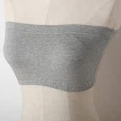 现货韩国进口防走光小胸抹胸带胸垫无肩带文胸纯棉女打底裹胸内衣