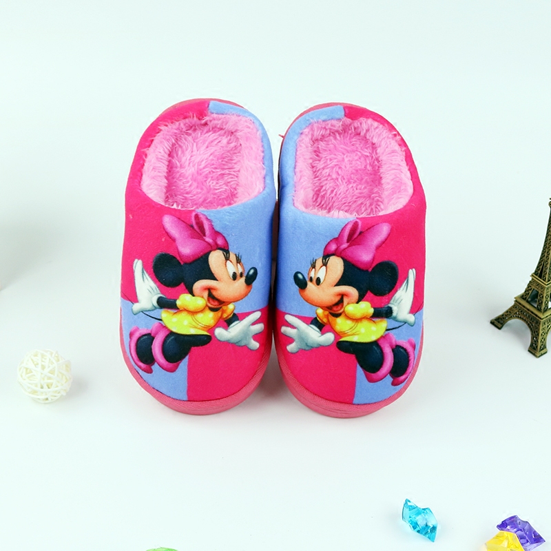 Chaussons enfants en suède pour hiver - semelle caoutchouc - Ref 1007892 Image 1