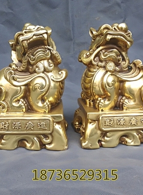 貔貅财源广进工艺品摆件风水铜器