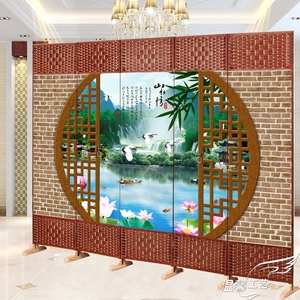 简易屏风隔断墙客厅卧室家用可折叠移动布艺时尚简约现代双面玄关