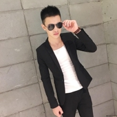 青年夜店小伙潮流小西装 修身 发型师外套潮 西服男韩版 2022春秋小版