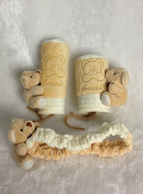 汽车内饰套装毛绒可爱可爱小熊
