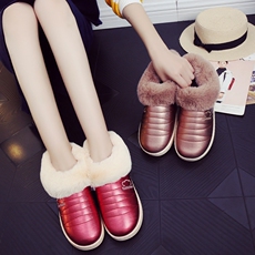 Pantoufles enfants en suède pour hiver - semelle autre - Ref 1006096 Image 12