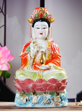 玉瓷有求必应观世音菩萨供奉佛像