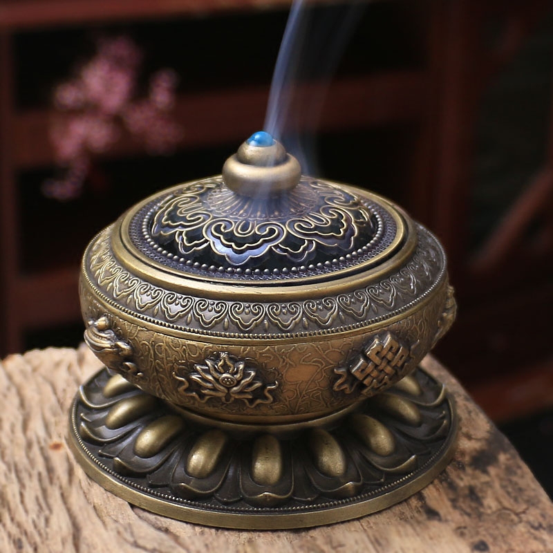 家用藏式合金八宝居室香炉