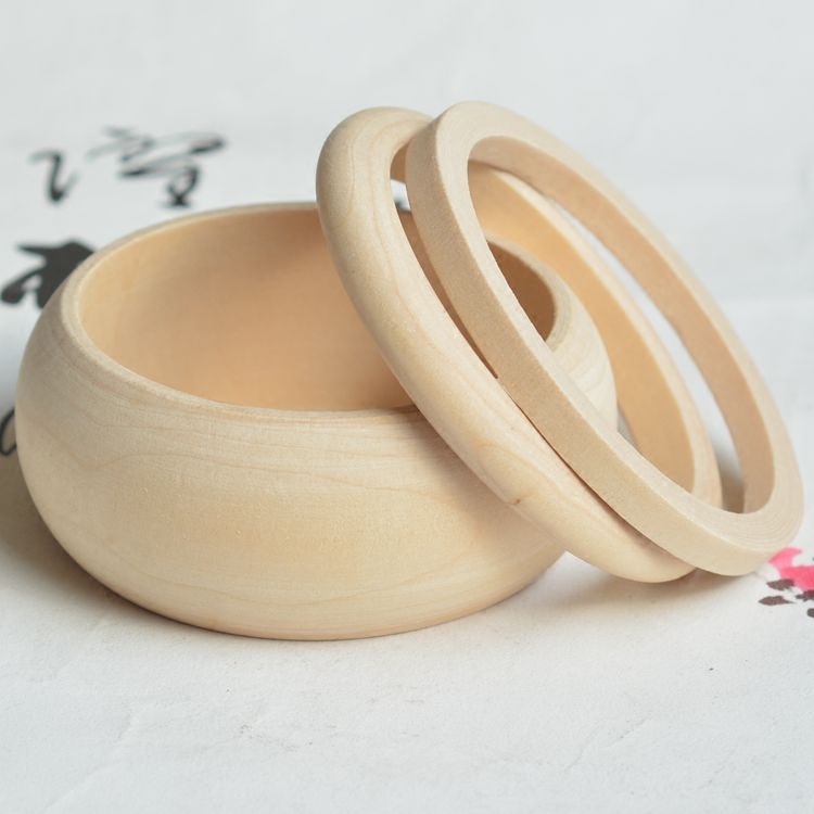 漆器手镯饰品漆画材料木胎毛胚