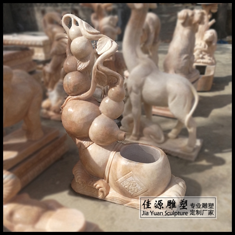 定做晚霞红招财小葫芦工艺品摆件