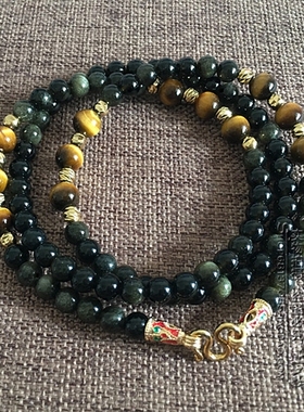 黑曜石泰国佛牌毛衣项链可定制