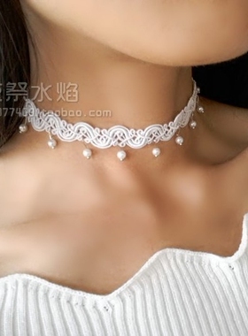 choker珍珠编织日常百搭项链