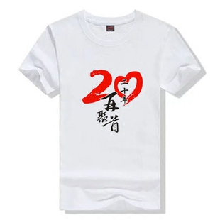 同学聚会纪念T恤定制10年20同学会文化衫纯棉短袖毕业班服定做夏