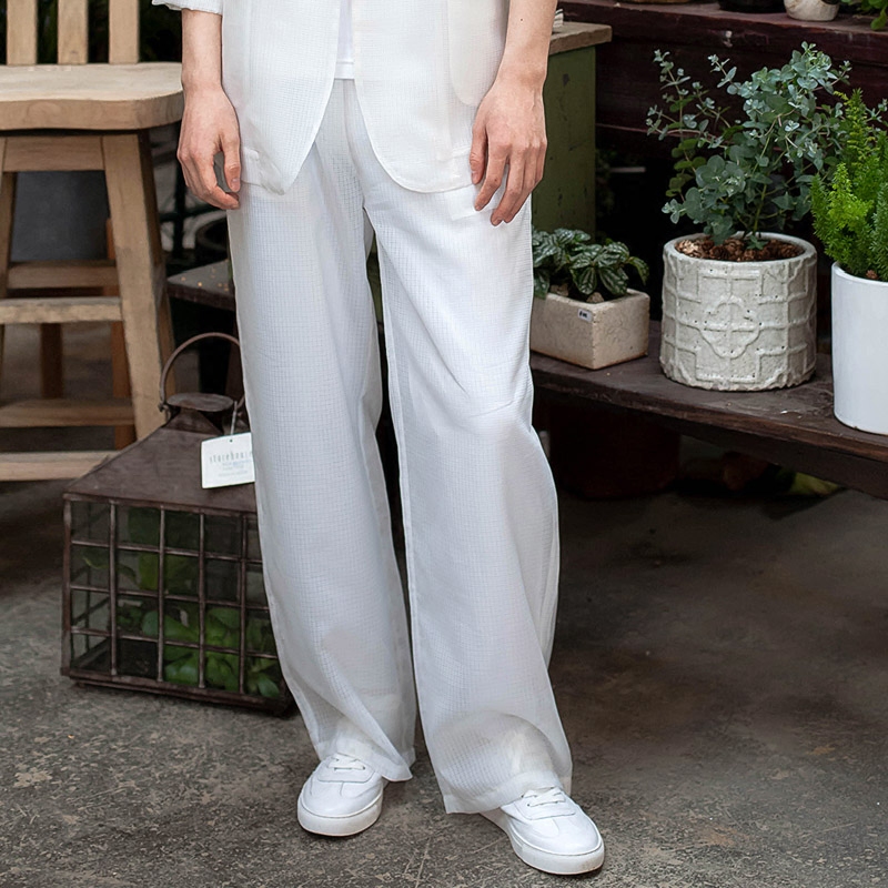 冰藜 网纱双层宽松阔腿潮流休闲长裤 VALLEYOUTH独立设计师男装|msdalam kategori Pakaian Lelaki, seluar santai - dari Buy2taobao.com untuk memberikan perkhidmatan ejen Taobao profesional membeli