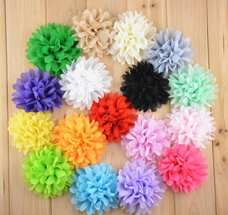 diy10cm雪纺花朵腰带