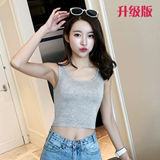 Nữ Phương Thức với ngực pad ngắn tay T-Shirt đáy áo ngực cup một nửa tay nhà dịch vụ đồ ngủ top