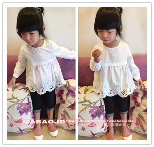 Chemise fille à manche longue - Ref 2085867 Image 1