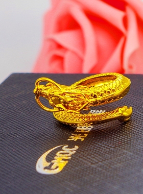 男士龙戒指欧币活口越南沙金掉色