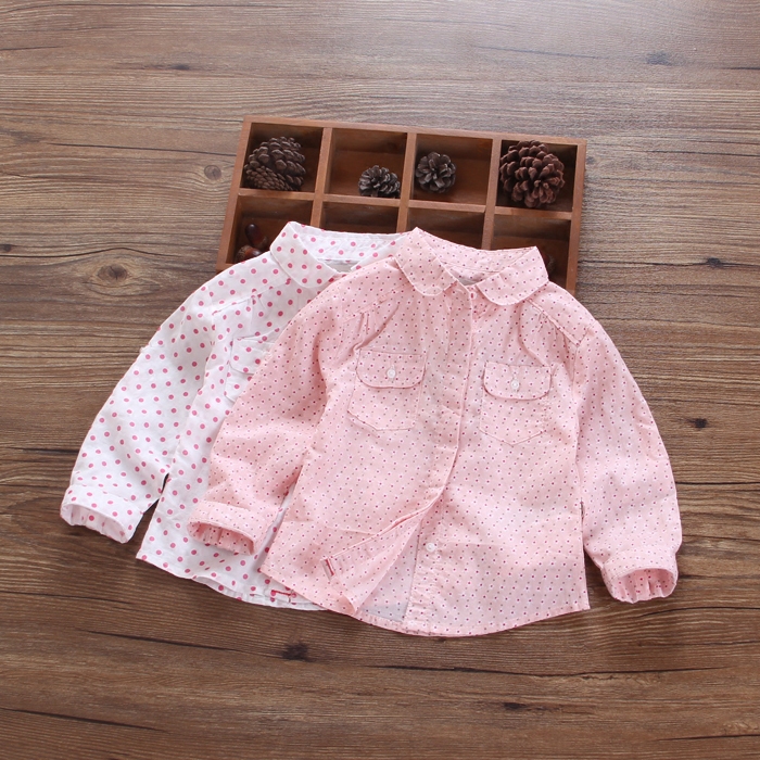 Chemise fille à manche longue - Ref 2087958 Image 1