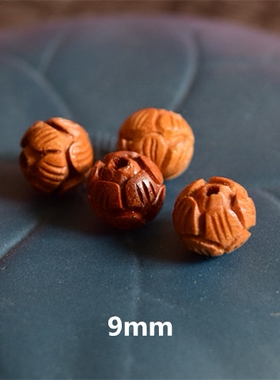 桃木莲花diy手绳配饰散珠