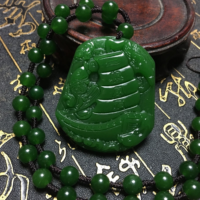 台湾一帆风顺玉佩挂件吊坠送证书
