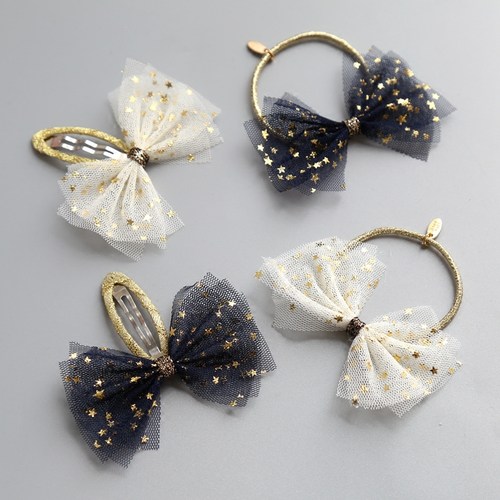 女童宝宝星星纱儿童发夹