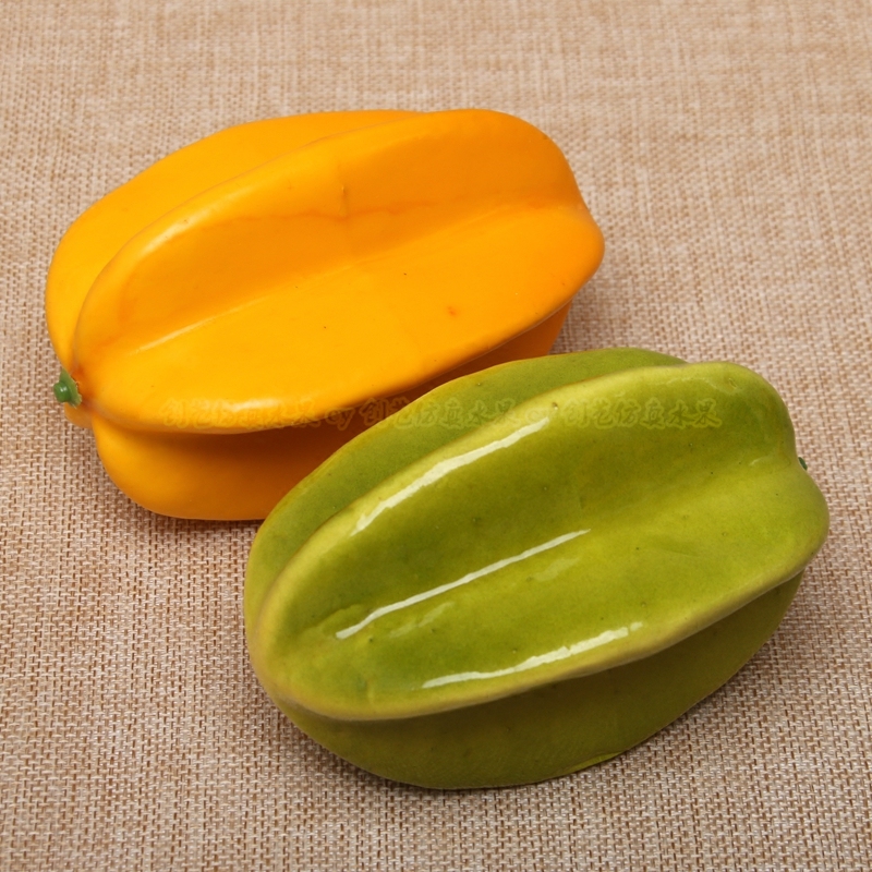 仿真水果蔬菜幼儿启蒙教育橱柜装饰道具假水果仿真杨桃轻款泡沫