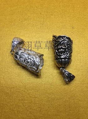 纯银动物牙齿男士项链吊坠