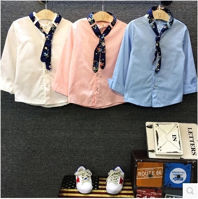 Chemise garcon à manche longue - Ref 2073058 Image 1