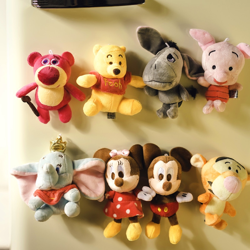 JAPANESE CARTOON ANIME PLUSH TOY REFRIGERATOR STICKERS CREATIVE REFRIGERATOR DOOR ANTI-COLLISION MAGNETIC STICKERS PERSONALIZED PENDANT JEWELRY