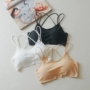Trắng băng lụa mỏng phần trên cùng quấn ngực làm đẹp lưng yếm gợi cảm chạm đáy quần lót thể thao chống ánh sáng phụ nữ - Ống áo ngực không gọng