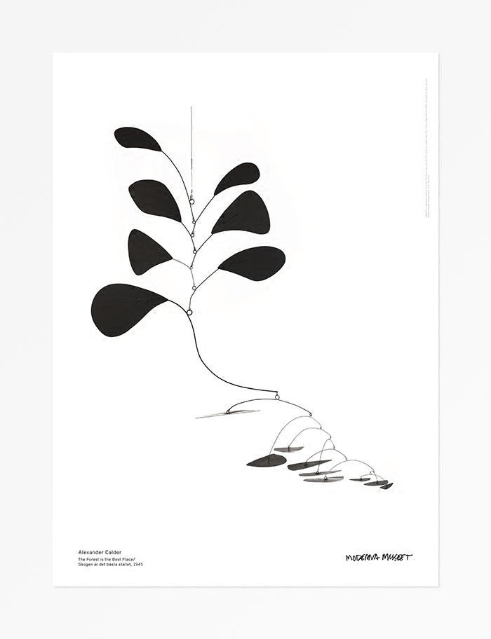 考尔德的平衡感 calder 动态雕塑 瑞典进口艺术海报 旁白装饰画