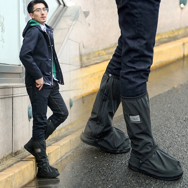 高筒防雨鞋套加厚耐磨男摩托车防滑便携成人防水脚套男女雨天户外|msdalam kategori rumah harian, payung/gear hujan/Rain/Lembap-bukti, but hujan - dari Buy2taobao.com untuk memberikan perkhidmatan ejen Taobao profesional membeli