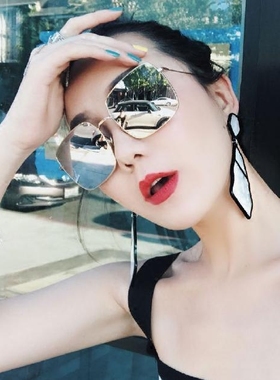 红脸素颜眼镜复古墨镜男