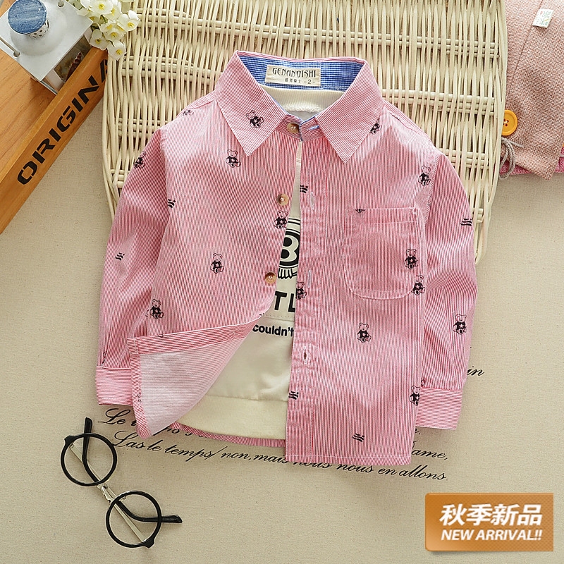 Chemise garcon à manche longue - Ref 2074547 Image 1