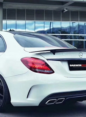 奔驰新C级W205 C180L c200L 碳纤维尾翼R款尾翼RT款飞机压尾翼
