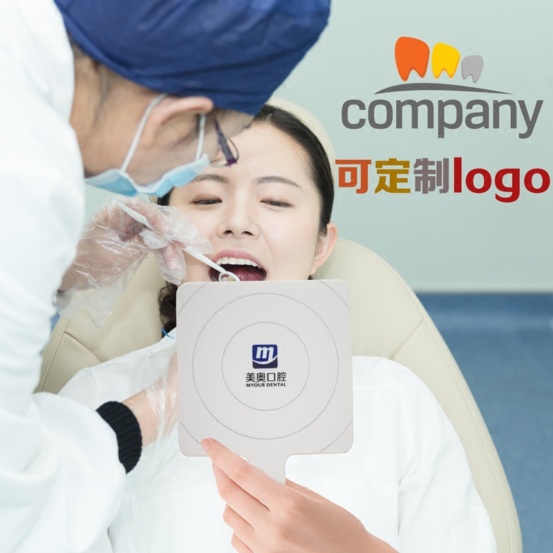 牙科牙镜口腔镜窥牙镜牙齿检查镜防雾口腔镜创意广告定制手柄镜