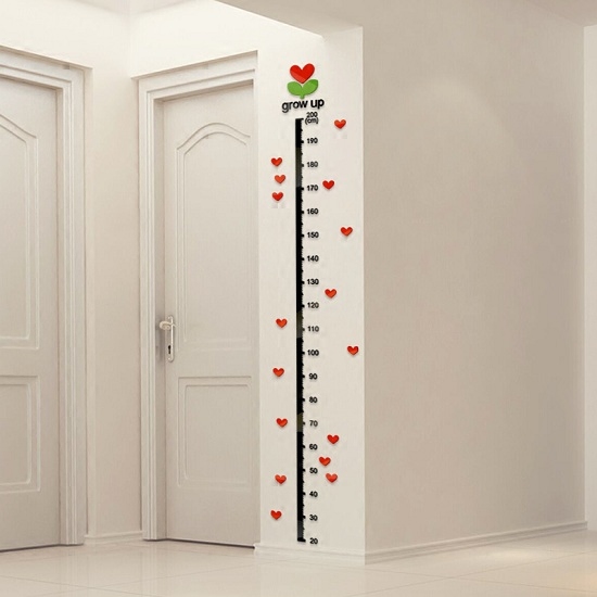 baby Height stickers Children's Room Decorative Wall Stickers kindergarten Baby feet tall 3d Acrylic Three-dimensional wall stickersin the Home accessories , Stickers , Wall Stickers  category - from Buy2taobao.com to provide professional Taobao agent buy service